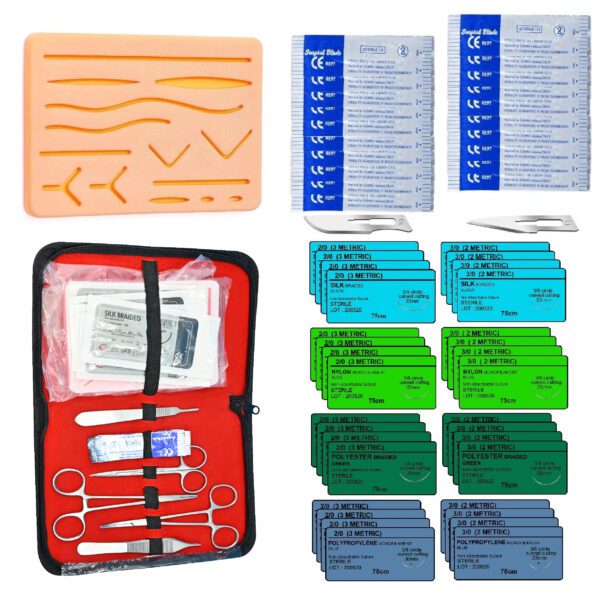 Complete Professional Suture Practice Kit for Medical & Veterinary Training