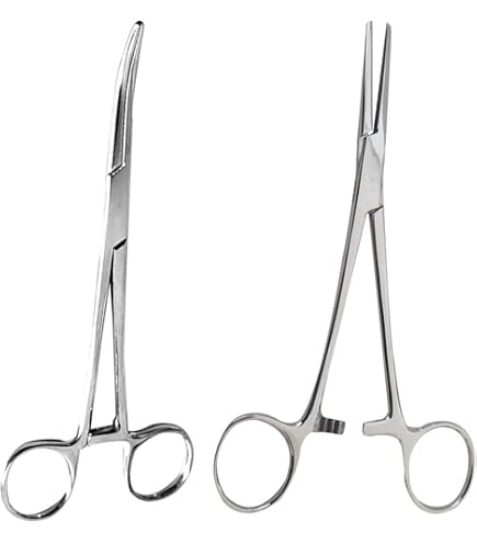 2 PCS HANDLE SUTURE KIT MOSQUITO 5" CVD+ KELLY FORCEPS 5.5" STR