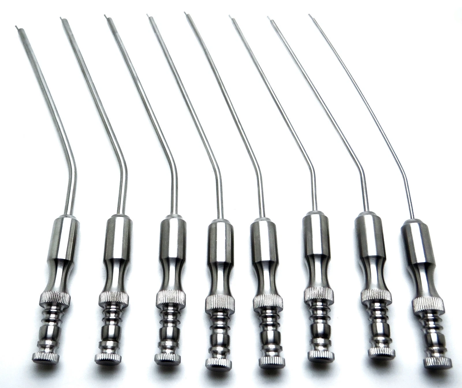 Frazier Suction Tubes 5,6,7,8,9,10,11,12 Surgical Diagnostic Instrument Set of 8
