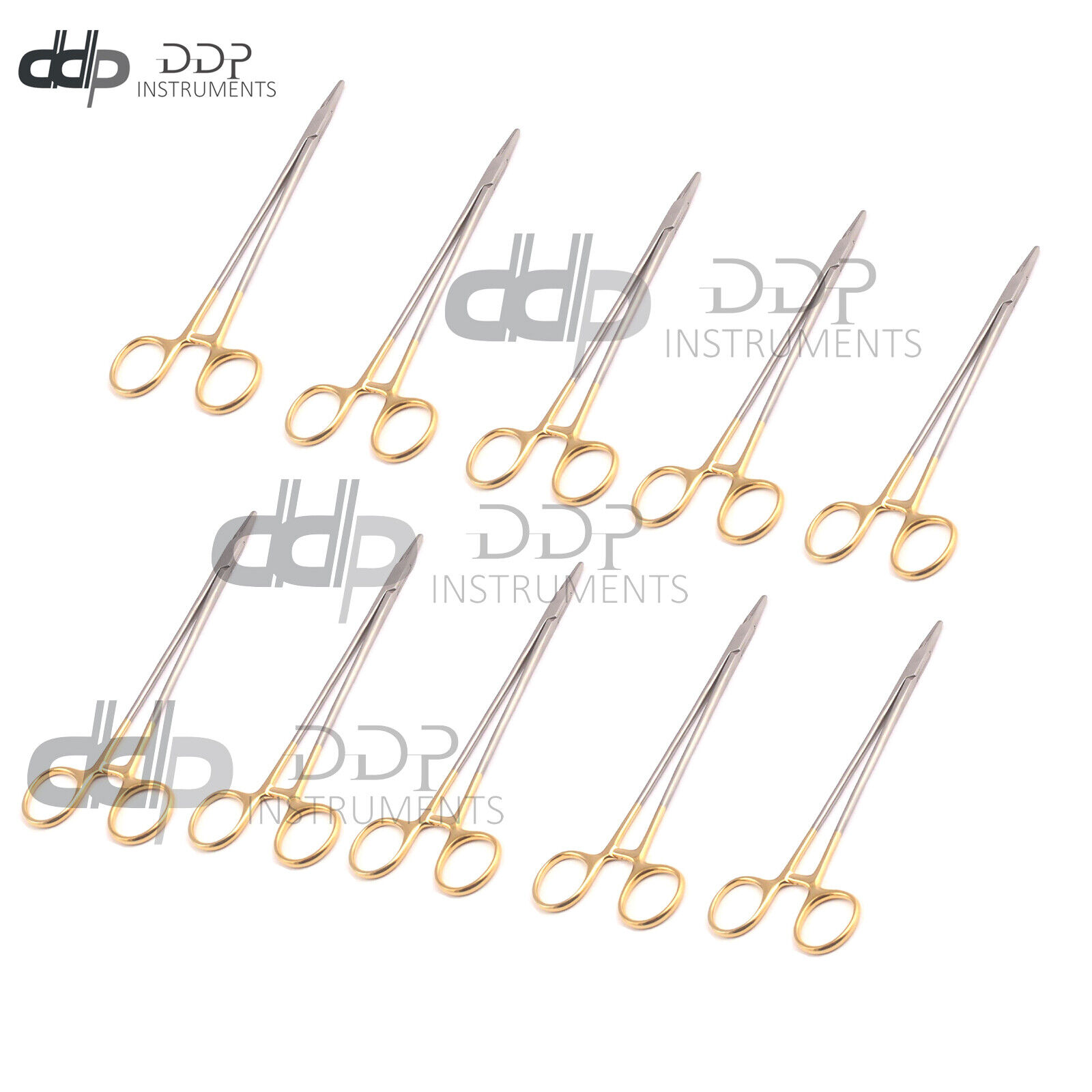 10-PIECES-TC-MAYO-HEGAR-NEEDLE-HOLDER-8-SERRATED-TUNGSTEN-CARBIDE-INSERTS-372792614380
