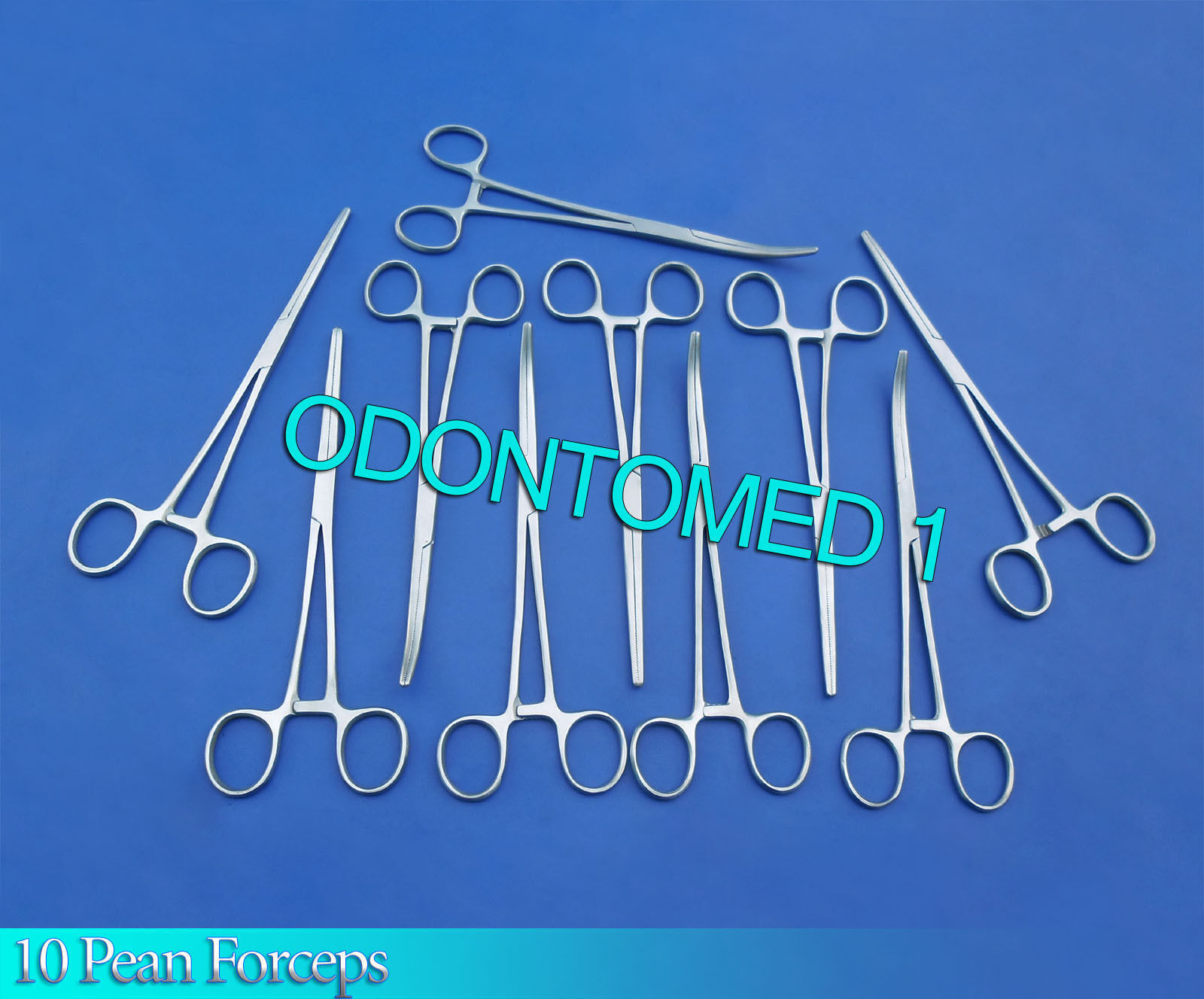 10-Rochester-Pean-Hemostat-Forceps-55-StraightCurved-Surgical-Instruments-125578168320