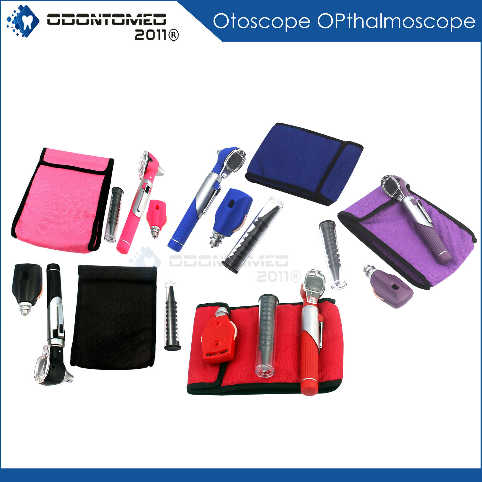 100-Fiber-Optic-Diagnostic-Otoscope-Opthalmoscope-ENT-Instruments-134297294210