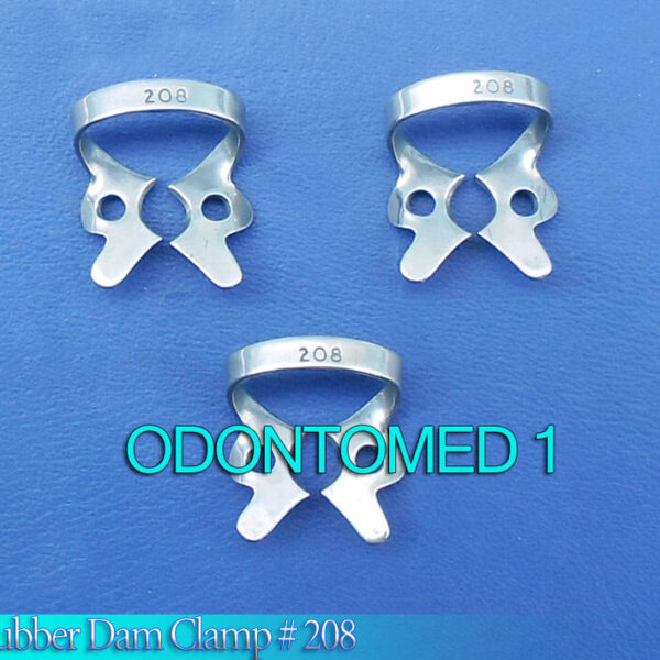 12 Endodontic Rubber Dam Clamp # 208 Surgical Dental Instruments