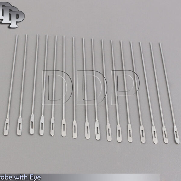 12 Pcs Probe with Eye Stainless steel, Malleable 6''Ophthalmic Surgical Instruments