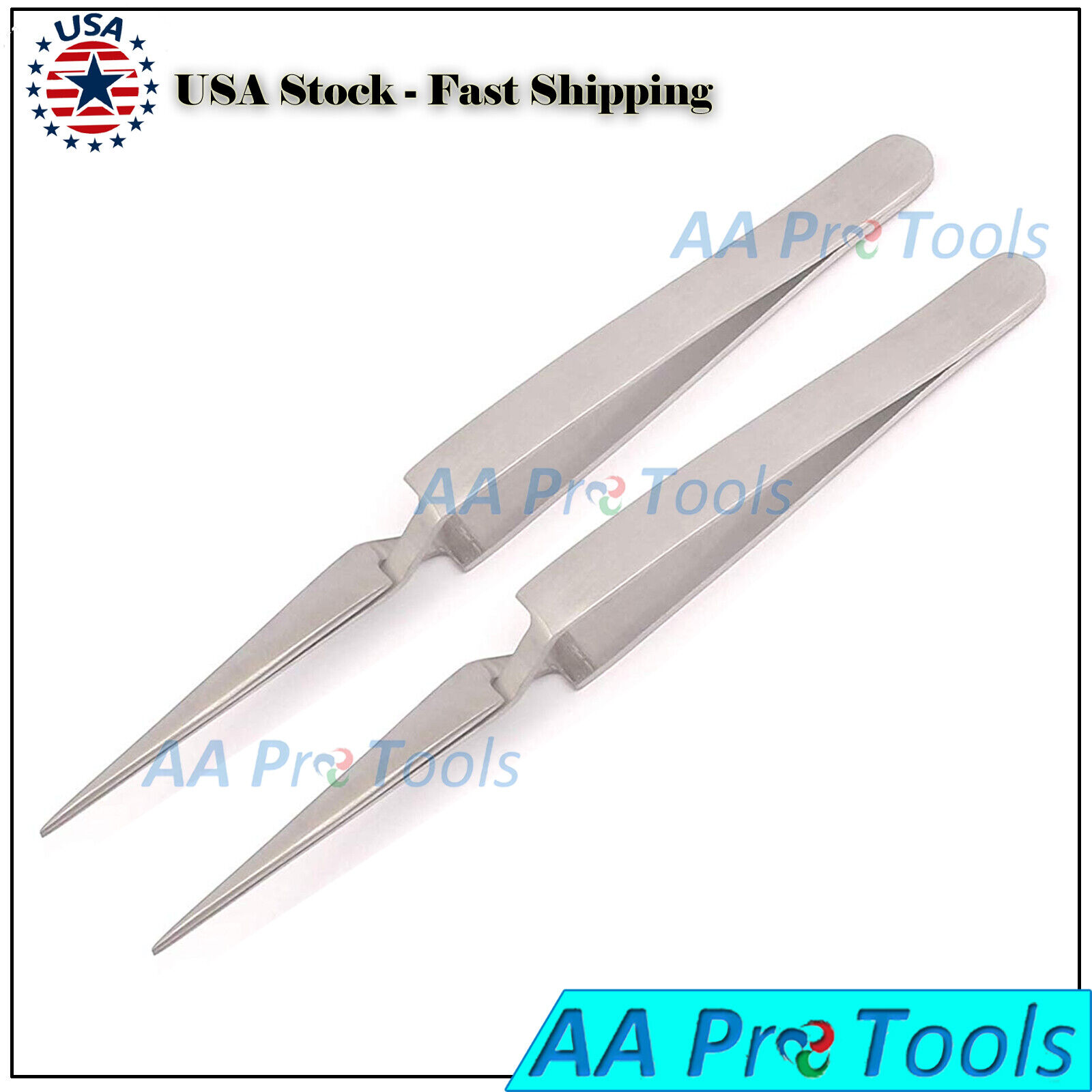 2-Cross-Lock-Self-Closing-Reverse-Action-Tweezers-Straight-4-34-Nail-Art-Tool-253601566630