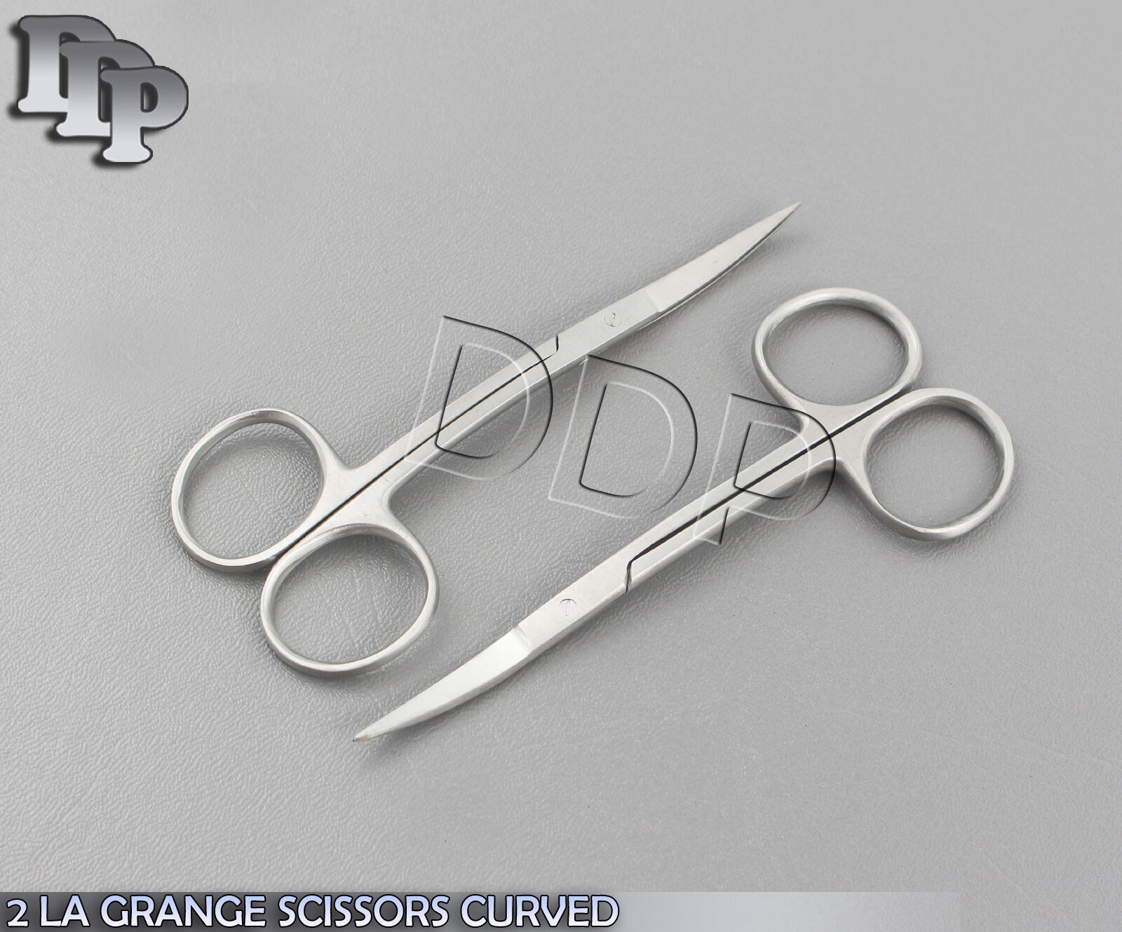 2-LA-GRANGE-SCISSORS-CURVED-45-SURGICAL-DENTAL-INSTRUMENTS-371801935790