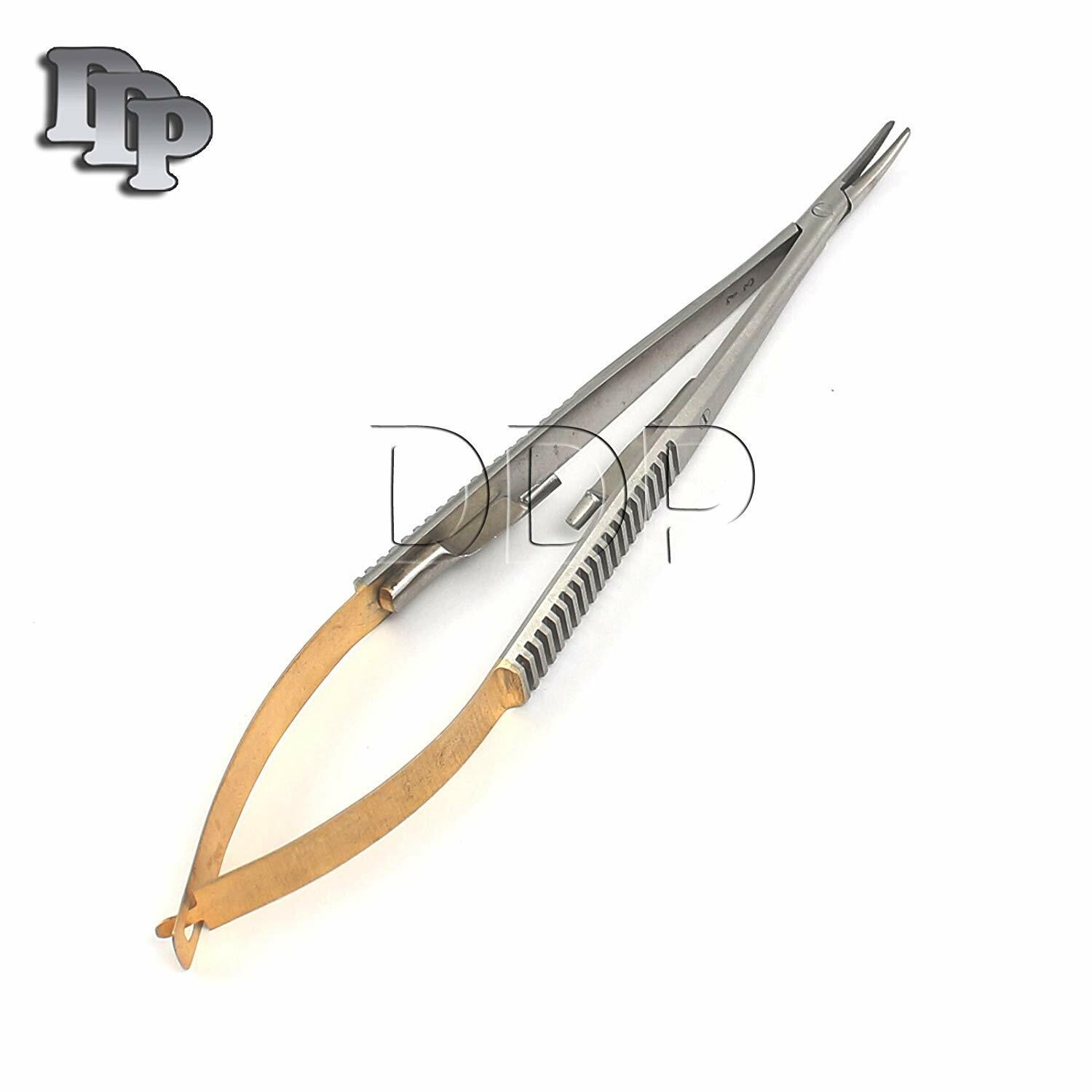 2-PIECES-OF-TC-CASTROVIEJO-NEEDLE-HOLDER-CURVED-7-SURGICAL-INSTRUMENTS-111159025200