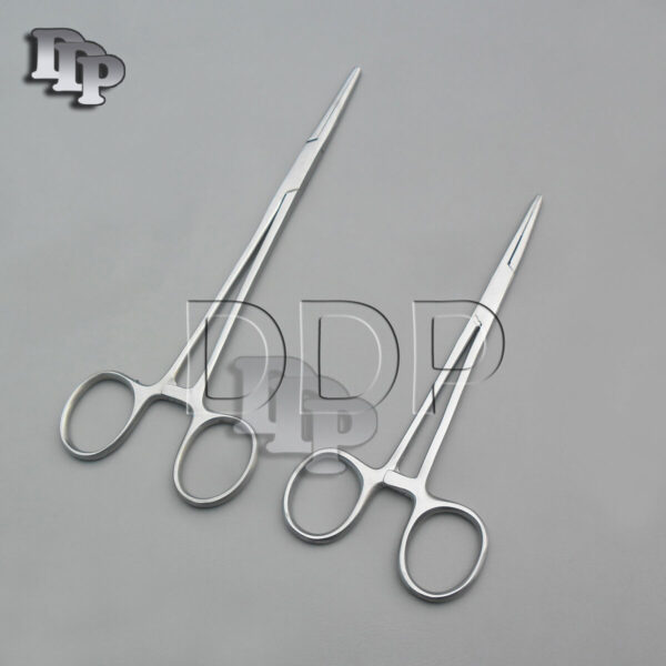 2 Pieces Kelly Hemostat Forceps Straight 5.5"& 7" Surgical Instruments