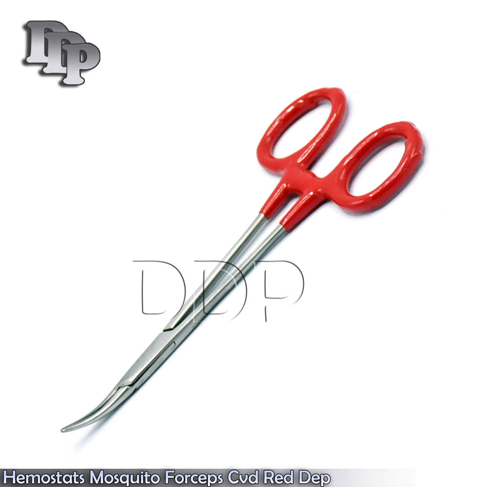 3-Hemostats-Mosquito-Forceps-Surgical-Instruments-Red-Dep-Handle-5-Curved-121555705540-2