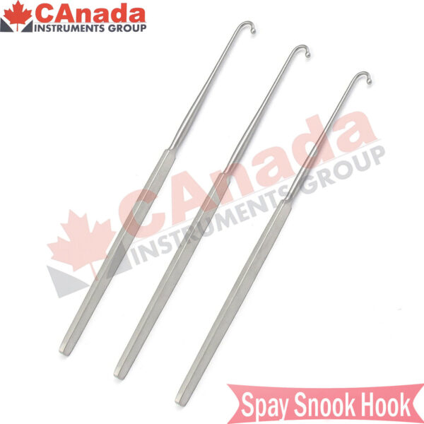 3 Pieces Surgical Veterinary Ovaries Removal Spay Snook Hook Surgery Instruments
