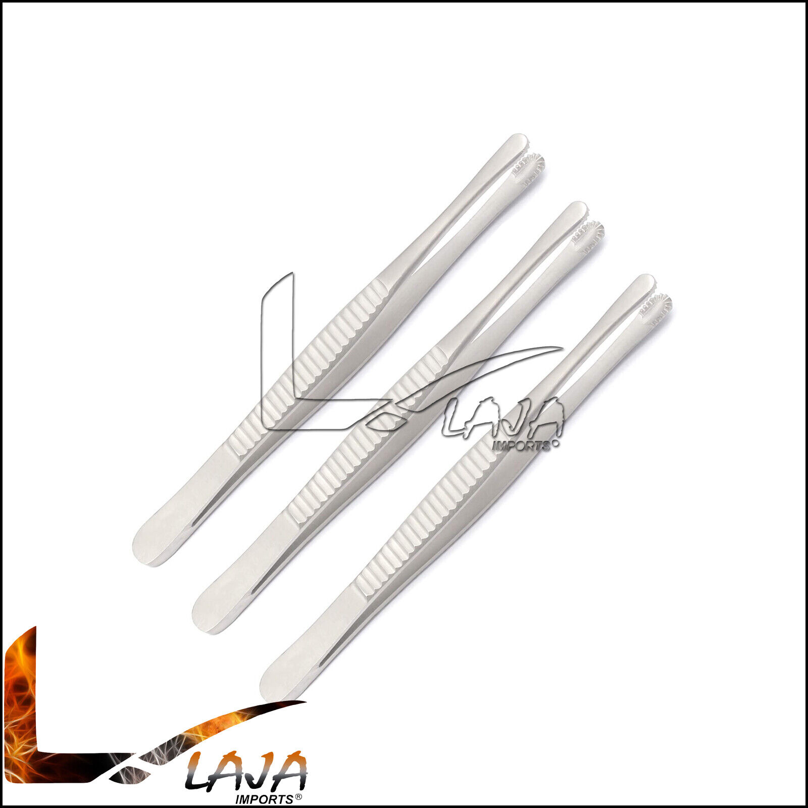 3-Russian-Tissue-Forceps-6-Serrated-Tips-Surgical-Dental-Instruments-274749301900-2