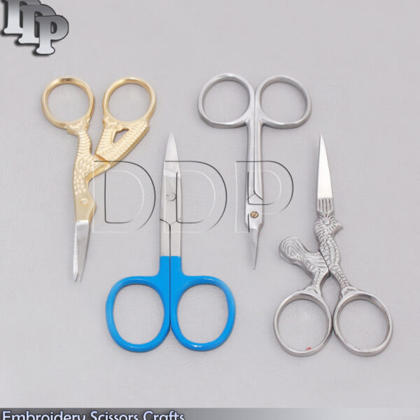4 Pcs Embroidery Scissors Sewing Paper Craft Manicure Shears