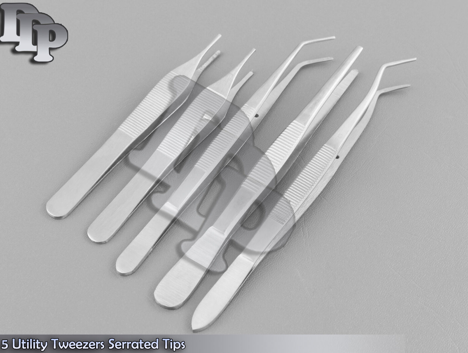 5-Utility-Tweezers-Serrated-Tips-Grip-General-Pliers-Toolmakers-Mechanics-121786463630