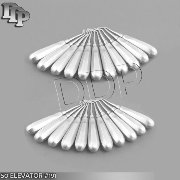 50 DENTAL TOOTH SURGERY RIGHT FLAT POINTED ELEVATOR #191 DENTAL INSTRUMENTS