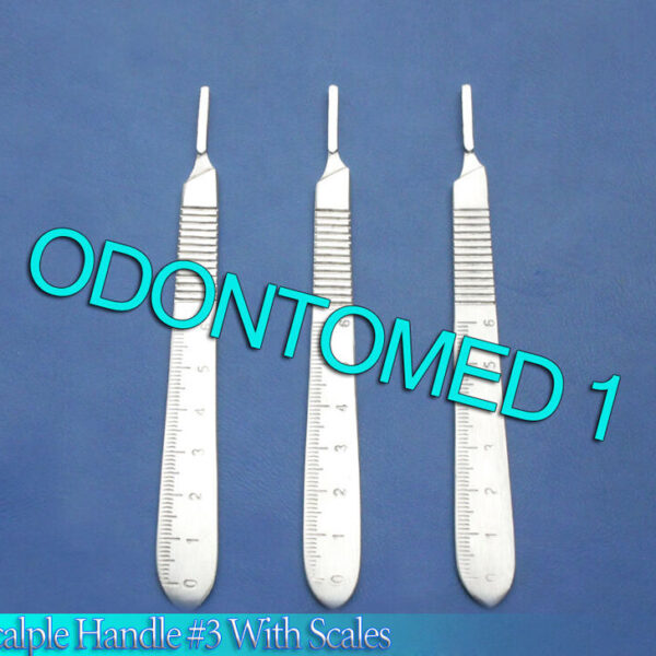 50 PCS SCALPEL HANDLE # 3 WITH SCALE