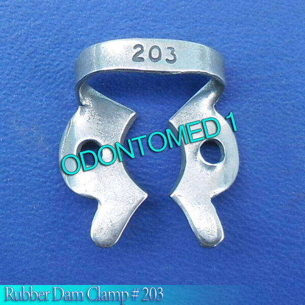 6 Endodontic Rubber Dam Clamp #203 Surgical Dental Instruments