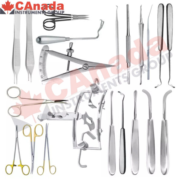 Cleft Lip Palate Set Dingman Mouth Gag With Complete Set of 22 Plastic Surgery