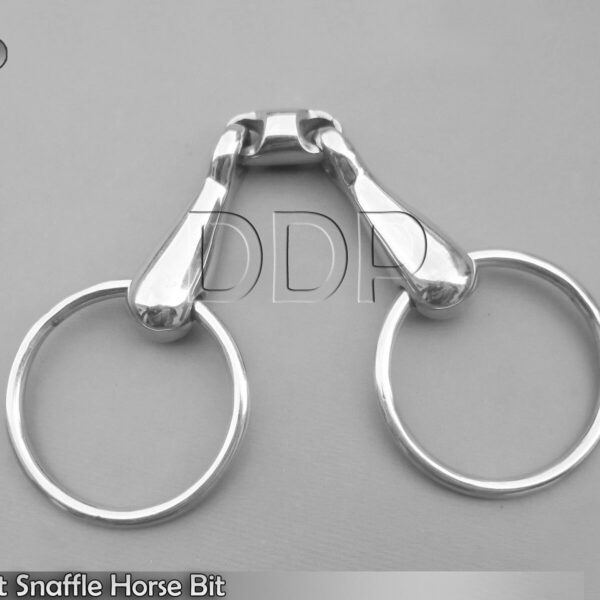 Eggbutt Snaffle Horse Bit Stainless Steel Size 5.5'' Silver, BT-0078