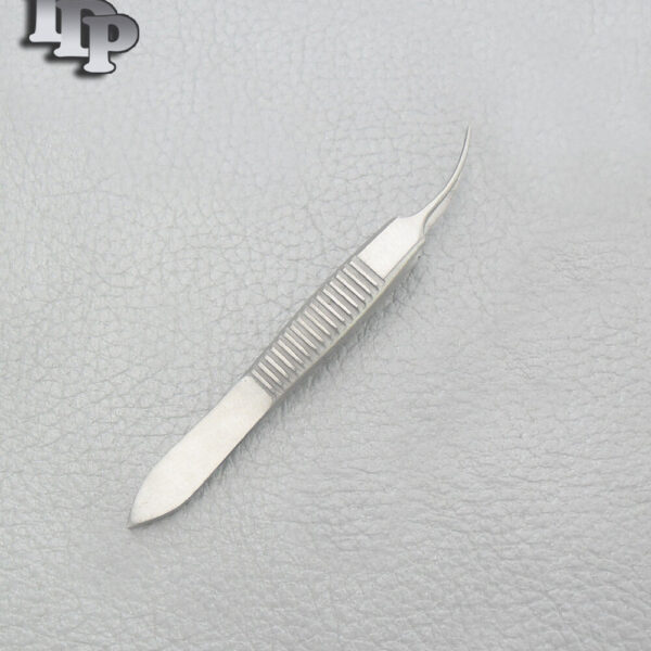 Graefe TISSUE 3'' Forceps Opthalmic Surgical Research 1x2 curved