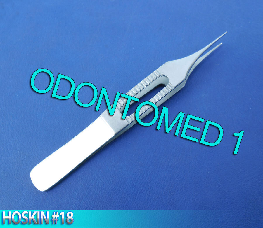 HOSKIN-18-FINE-GROOVED-TIP-TISSUE-FORCEPS-OPTHAMALOGY-110984789310