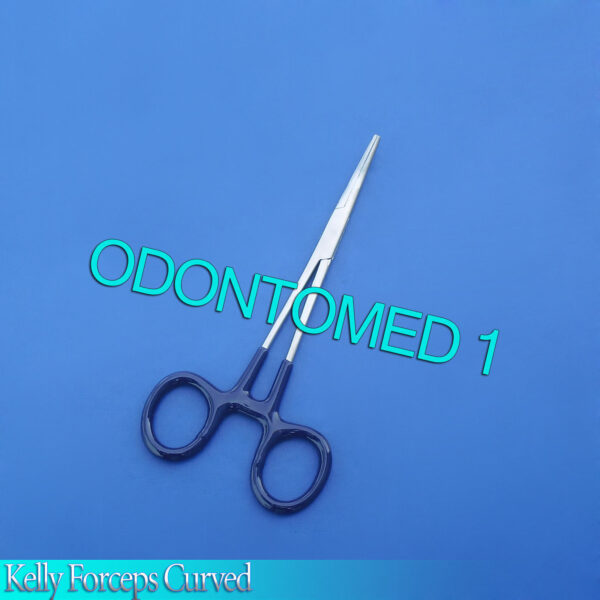 Kelly Forceps Curved 5.5" Blue Dep Instruments EMT Nurse