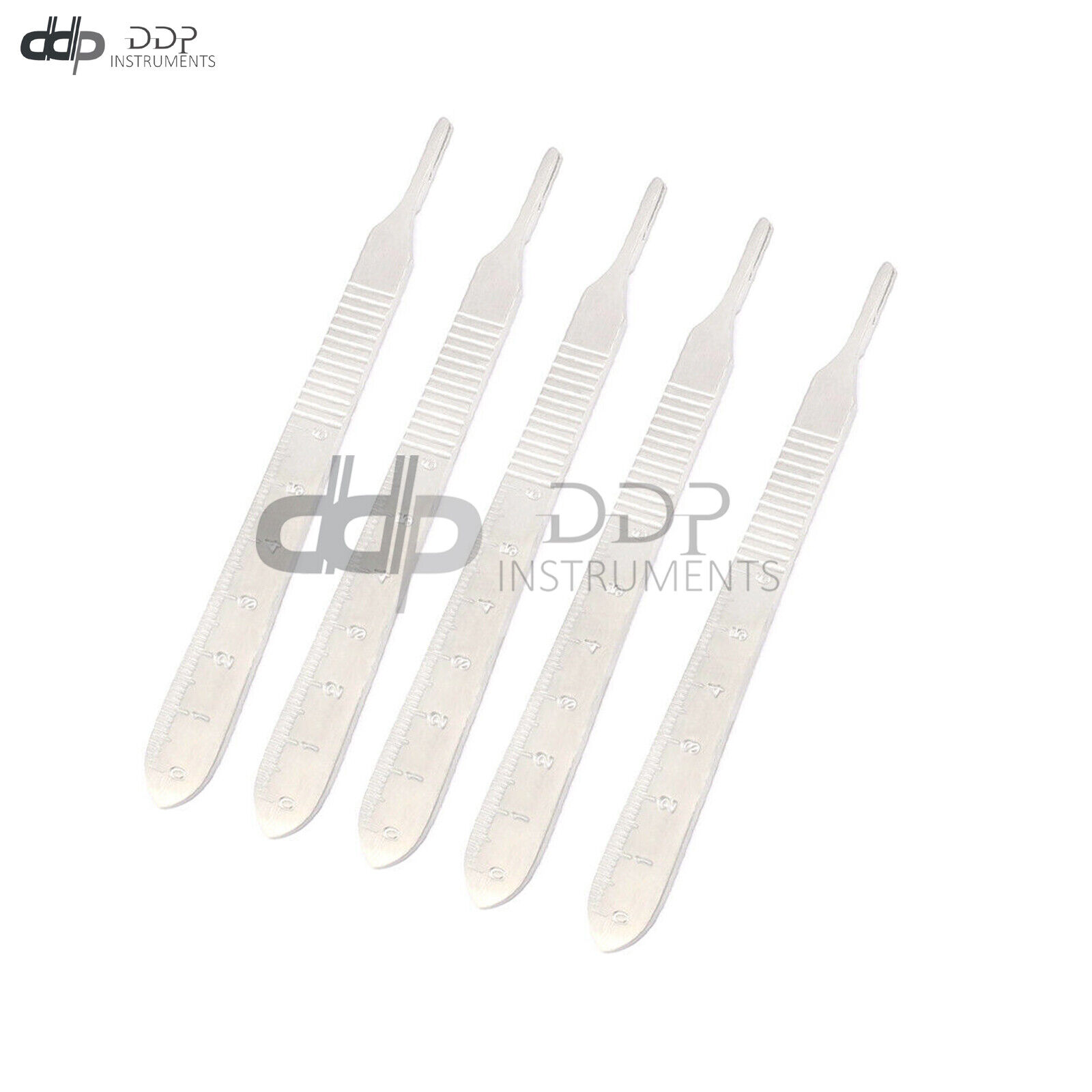 LOT-OF-5-PREMIUM-SCALPEL-HANDLE-3-W-SCALE-SURGICAL-DENTAL-INSTRUMENTS-372536239520