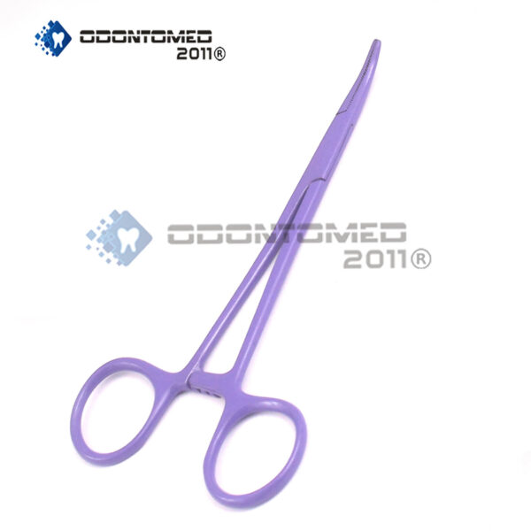 Mosquito Forceps Curved 5" Surgical Instruments (Purple Color )