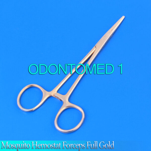 Mosquito Hemostat Forcep Fishing 5" Straight Gold