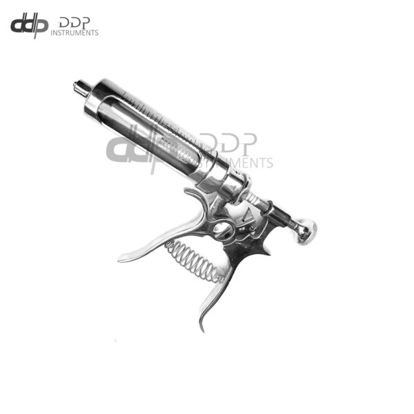 Multidose Automatic Adjustable Dose Gun Syringe 50ML Livestock Stainless Steel