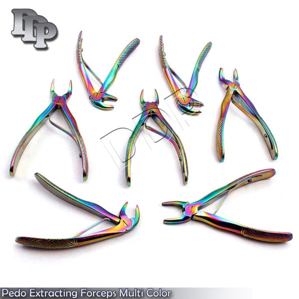 New German Pedo Extracting Forceps 7 pcs Kelin Set Dental Instruments Children