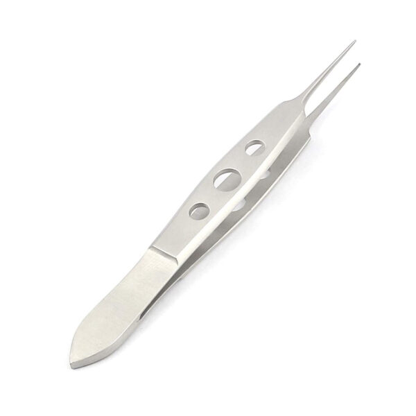 OR Grade Mcpherson Micro Tissue Forceps 1X2 Teeth 0.4MM 5MM Platform Ophthalmic