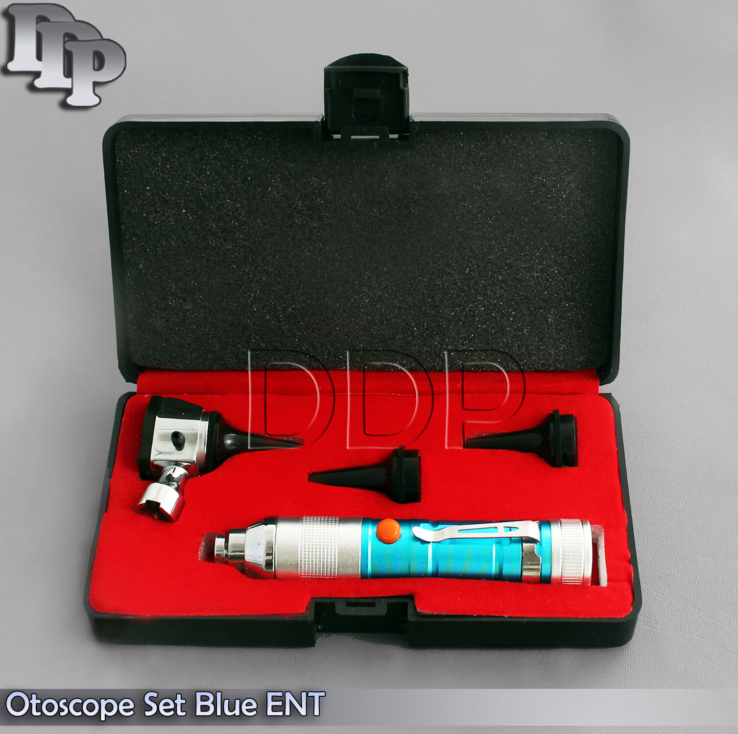 Otoscope-Set-Blue-ENT-Medical-Diagnostic-Instruments-Batteries-Not-Included-371565663710