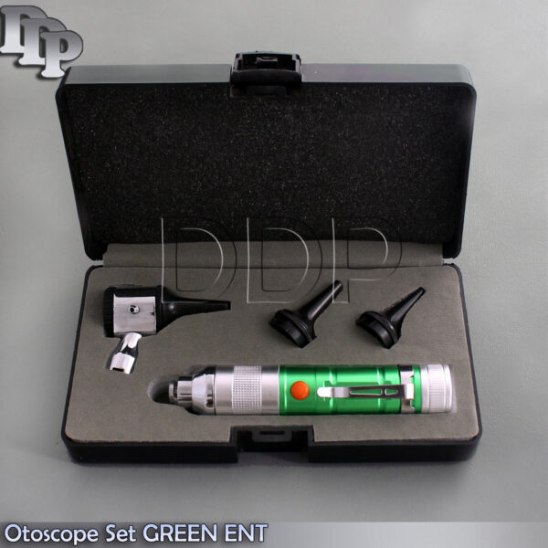 Otoscope Set GREEN ENT Medical Diagnostic Instruments NT-919