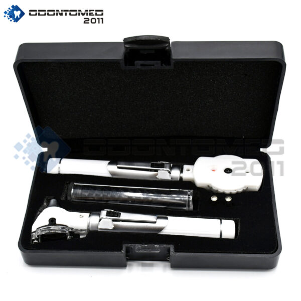 PREMIUM FIBER OPTIC Otoscope Ophthalmoscope Examination LED Diagnostic ENT White