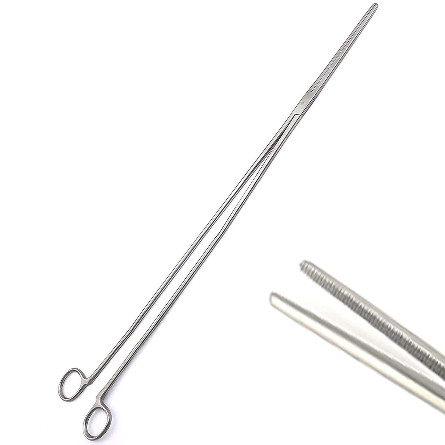 Rochester-Pean-Forceps-Straight-24-HEMOSTAT-Non-Locking-Clamp-374561407210