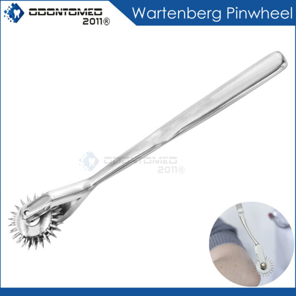 Sensation play metal wheel handle neurological pinwheel fetish tickle 2 head