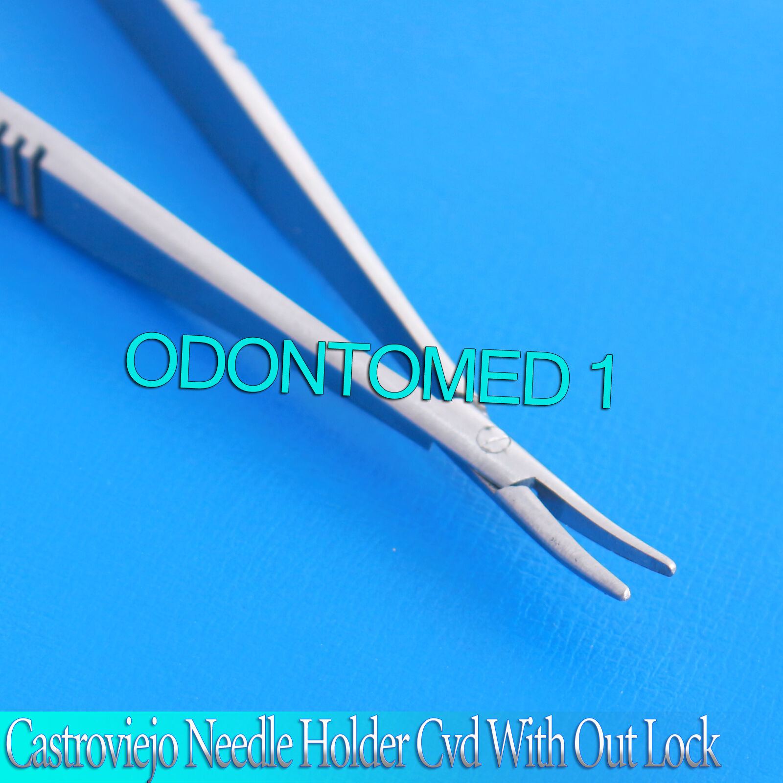 Set-Of-2-Castroviejo-Needle-Holder-55-CvdStr-Without-Lock-Surgical-Instrument-131737076290-2