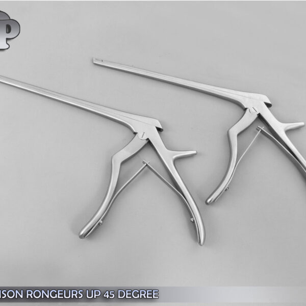 Set Of 2 Kerrison Rongeur 7" Shaft 3mm + 4mm 45? Up Bite Orthopedic Instruments