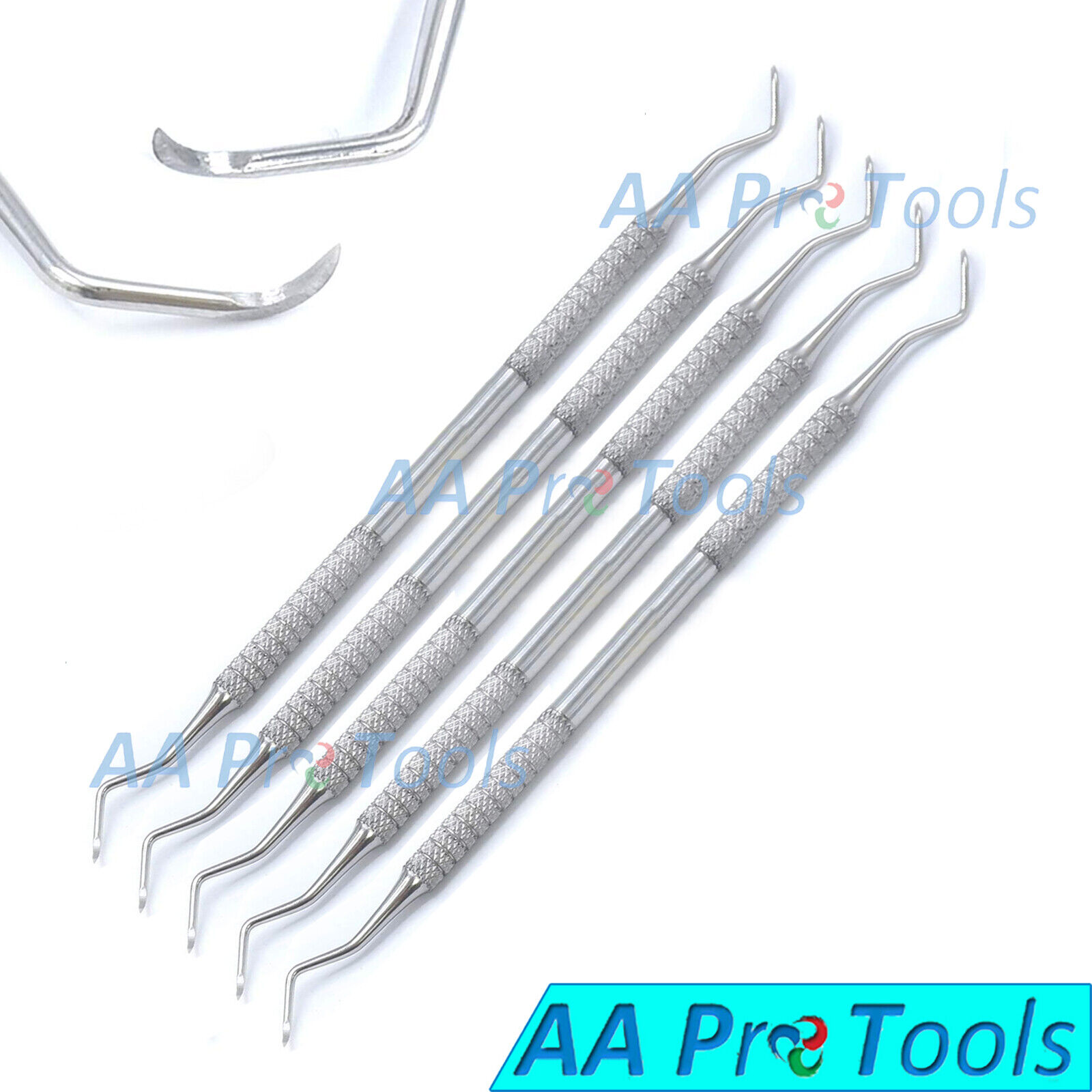 Set-of-5-Sickle-Scaler-204s-Double-Ended-Dental-Instruments-Hygiene-Pick-Tools-254469681530