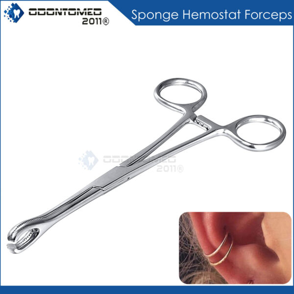 Sponge Forceps 7" Str Slotted Surgical Instruments