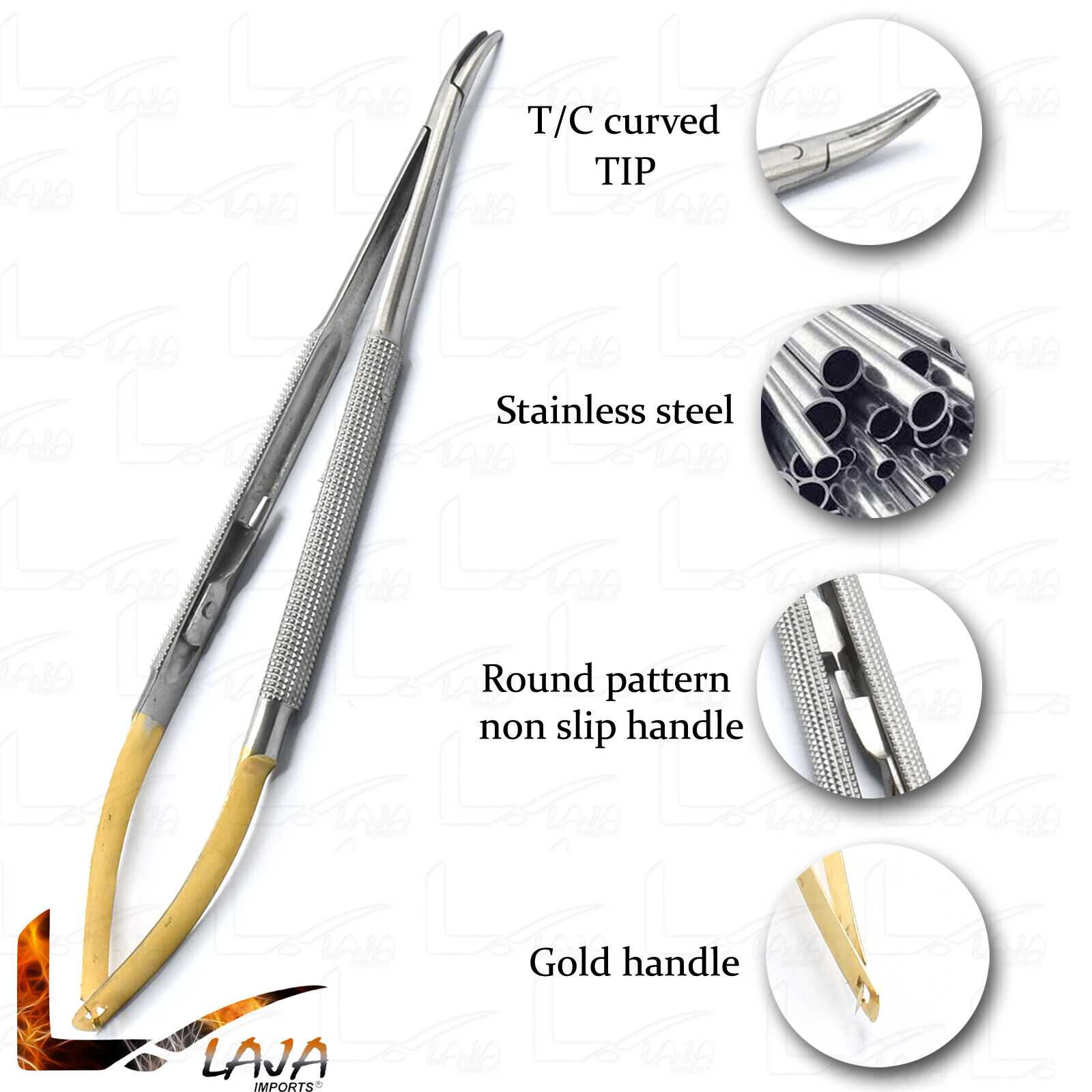TC-Castroviejo-Needle-Holder-7-Curved-Micro-Dental-Plier-Surgical-Instrument-275353885450-3