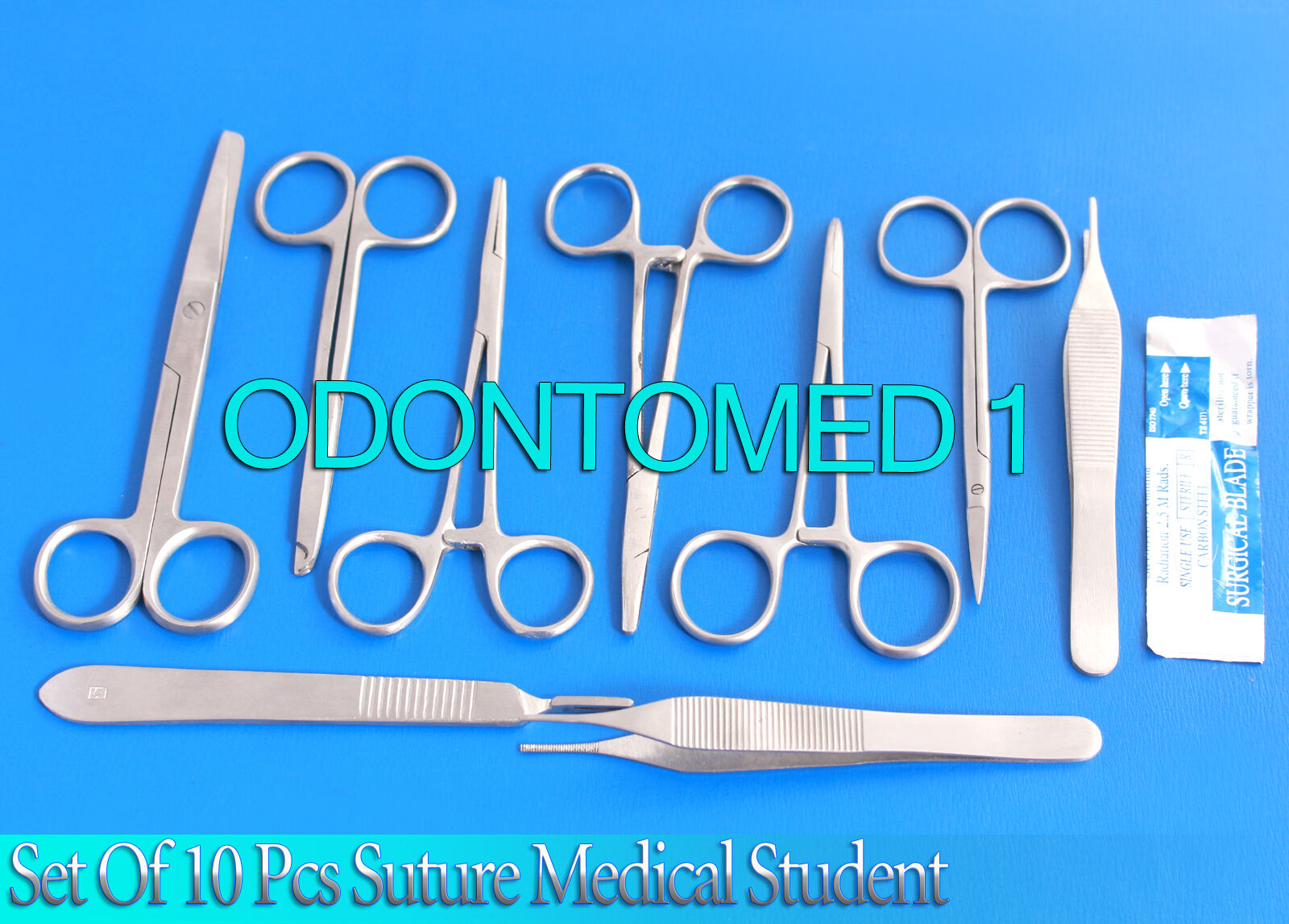 10-PCS-SUTURE-MEDICAL-STUDENT-SURGICAL-INSTRUMENTS-KIT5-BLADES12-134297294221