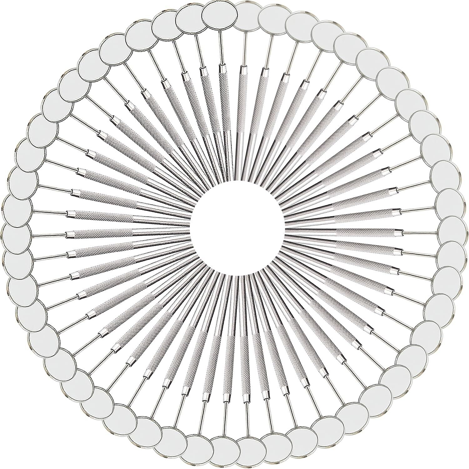 100-Front-Surface-Dental-Mirrors-5-COMPLETE-WITH-HANDLE-Surgical-Instruments-111338773051