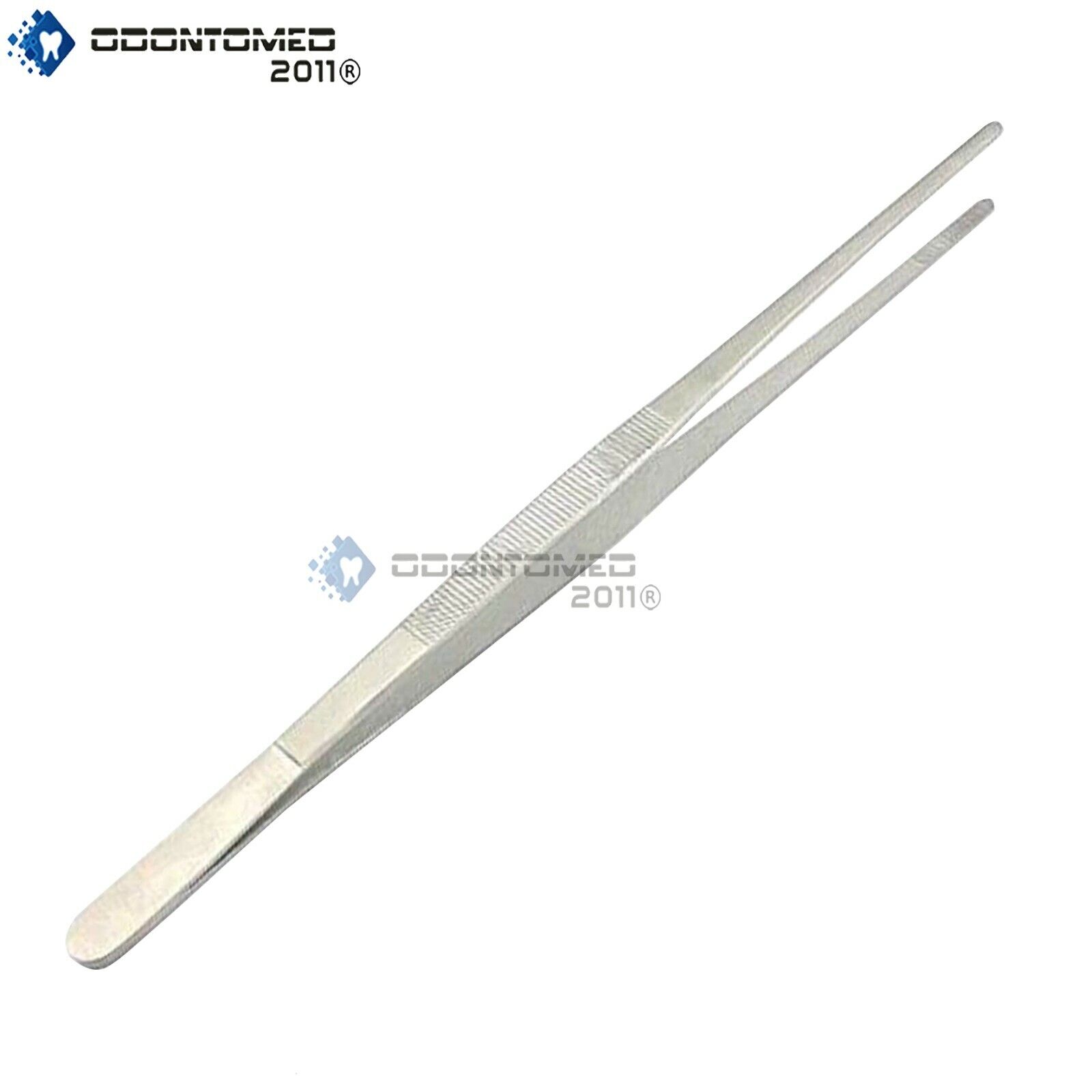 12-Thumb-Dressing-Tweezers-Forceps-Pickup-Tool-Serrated-Tips-Stainless-Steel-115578672761