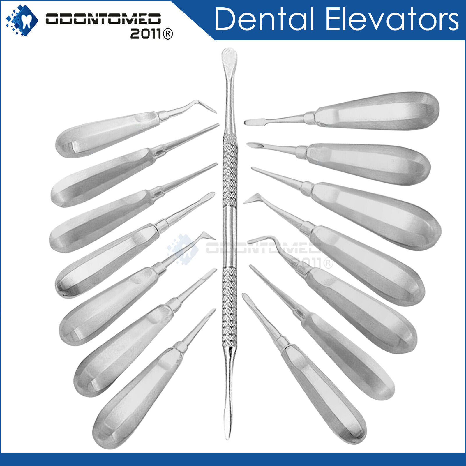 15-pcs-Dental-Elevators-Extraction-Surgical-Instruments-Oral-Implant-134297307941