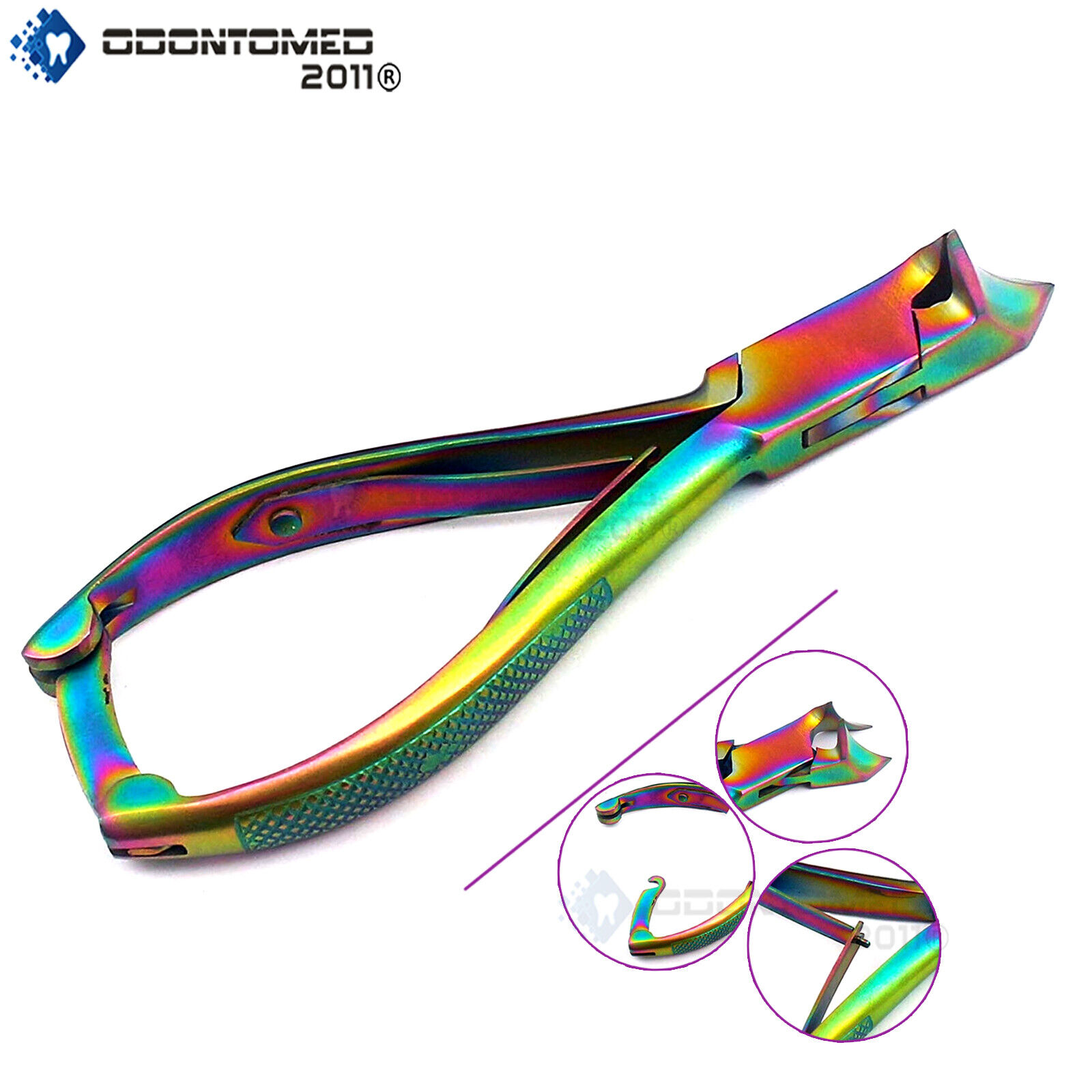 2-Pcs-Professional-Heavy-Duty-Thick-Toe-Nail-Clippers-Chiropody-Podiatry-Rainbow-123348812251-2