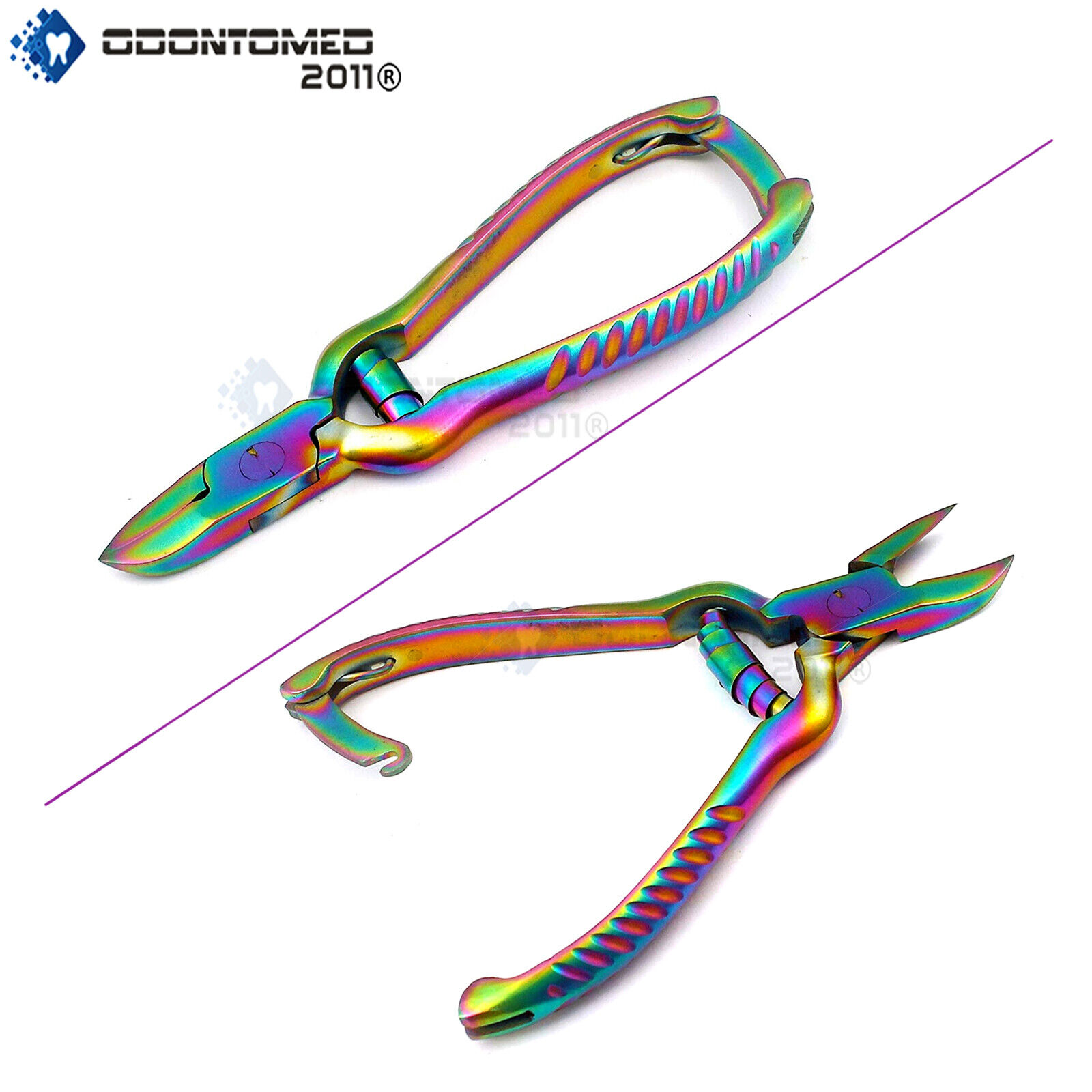 2-Pcs-Professional-Heavy-Duty-Thick-Toe-Nail-Clippers-Chiropody-Podiatry-Rainbow-123348812251-3