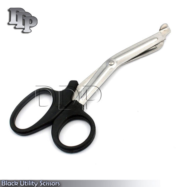 3 Pcs New Black Utility Scissors 5.5" Multi-Purpose DIY EMS EMT Universal Shears