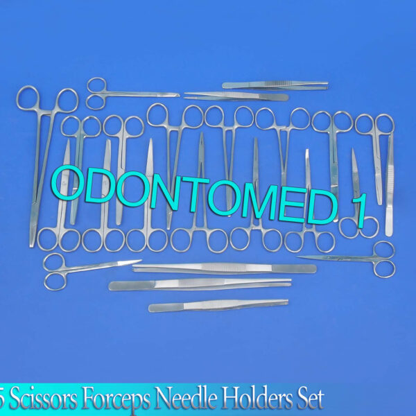 35 SCISSORS FORCEPS NEEDLE HOLDERS SURGICAL DENTAL KIT