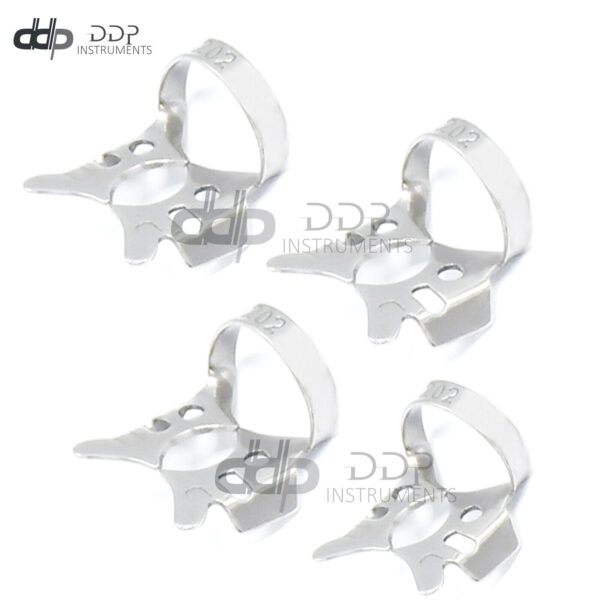 4 PIECES OF RUBBER DAM CLAMP #202 ENDODONTIC INSTRUMENTS